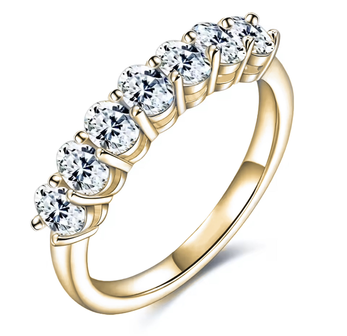 "Lacey" Oval Cut Infinity Band