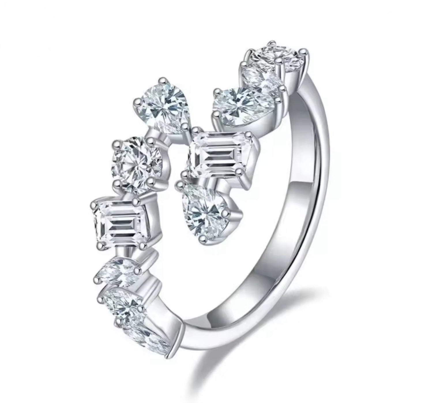 "Charlotte" Mixed Cut Ring