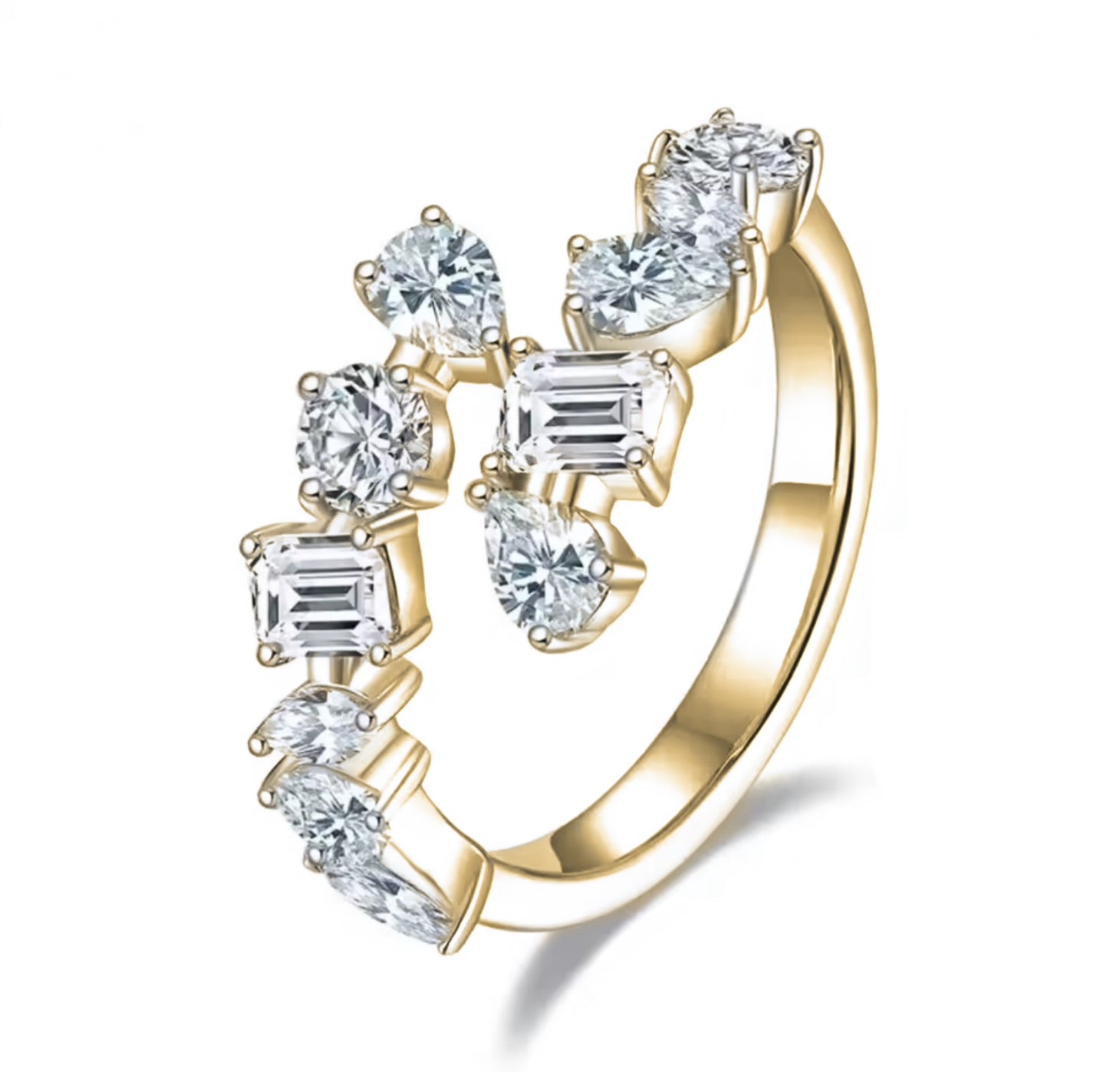 "Charlotte" Mixed Cut Ring