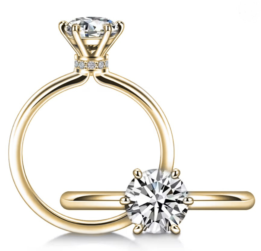 "Aurora" Round Cut Ring