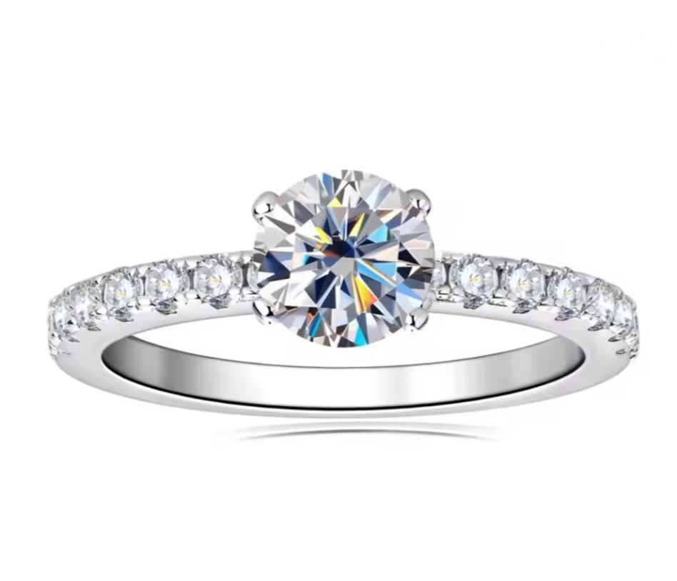 "Crystal" Round Cut Ring