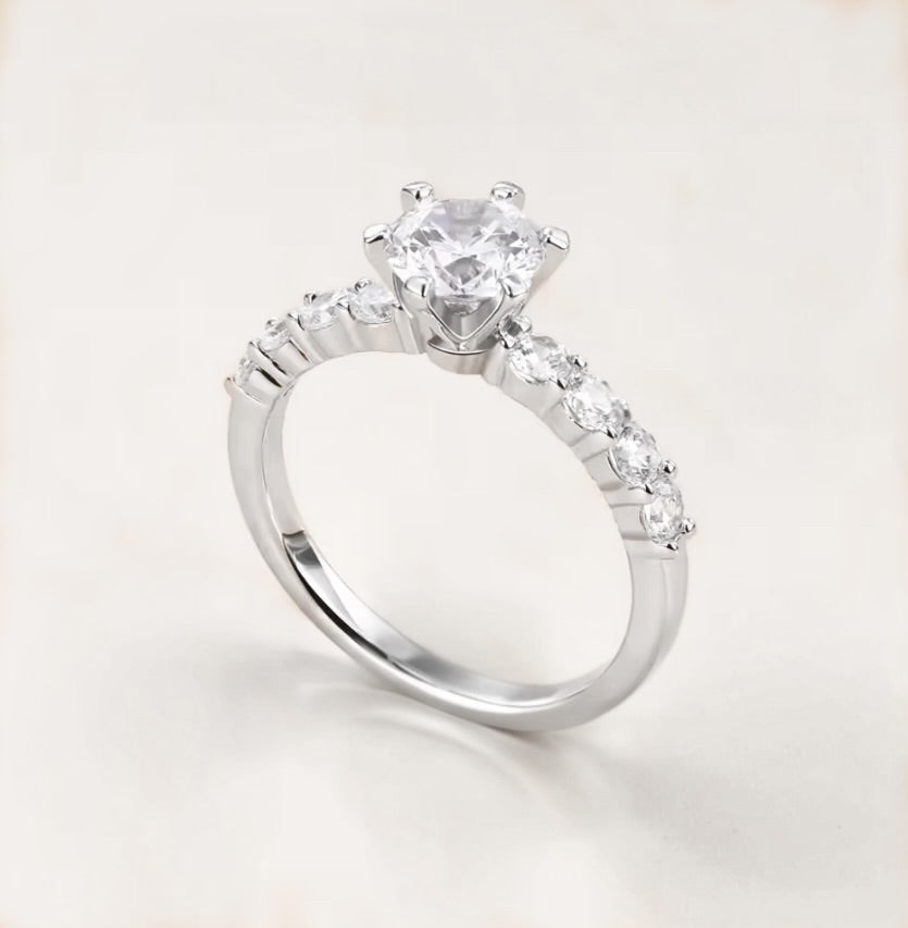 "Sylvia" Round Cut Ring