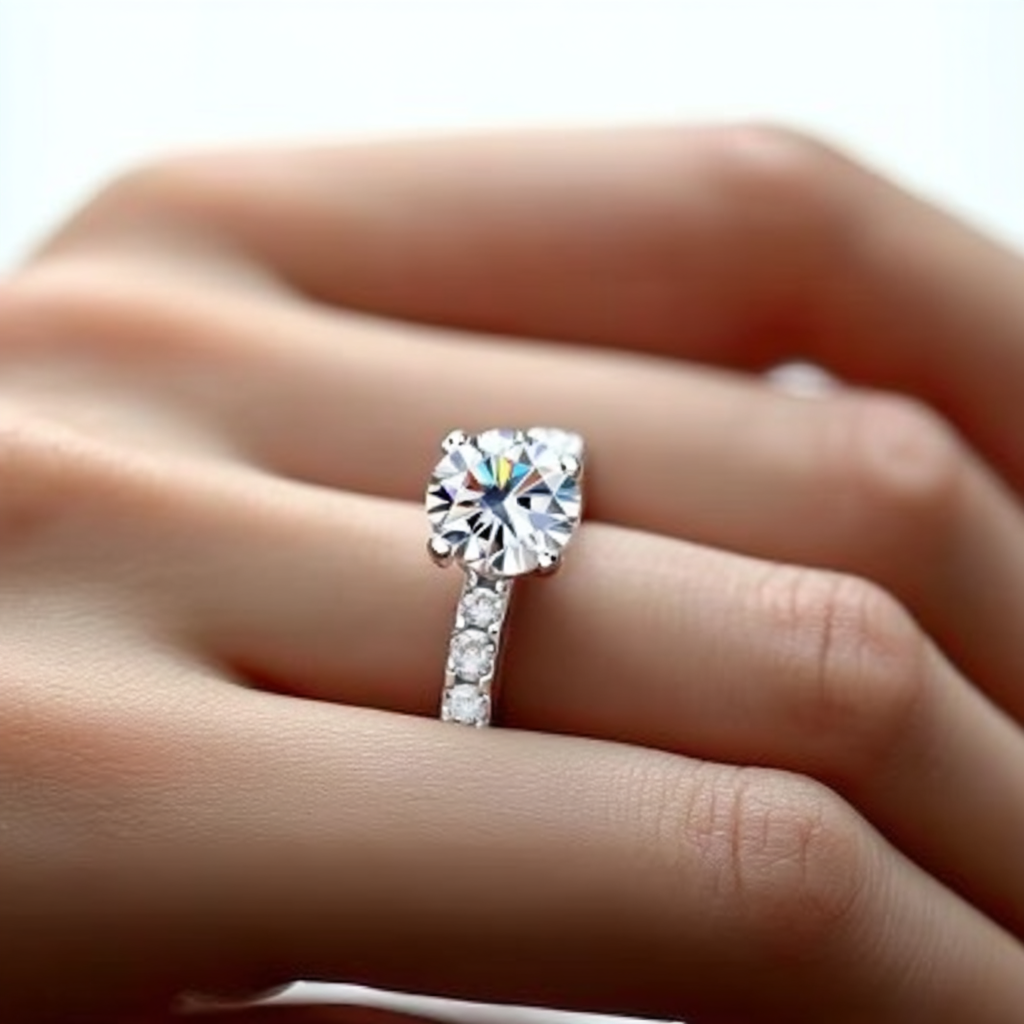 "Crystal" Round Cut Ring