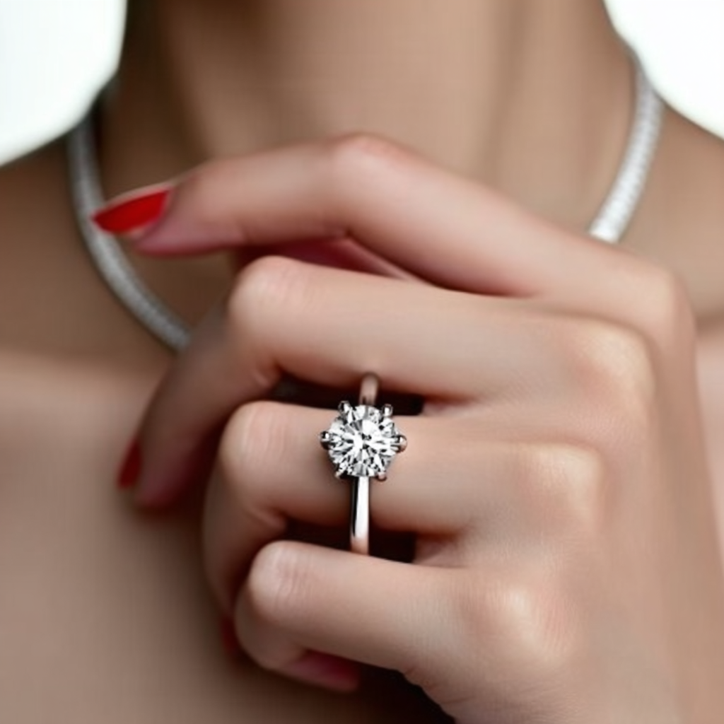 "Aurora" Round Cut Ring